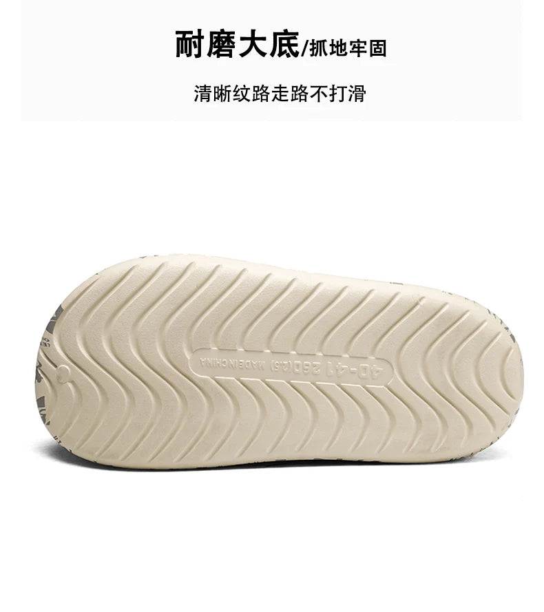 Men's Slippers Shoes for Men Unisex Warm Non-Slip Wear-resistant Thick Bottom Waterproof Add Cotton Heel Covering Fashion New
