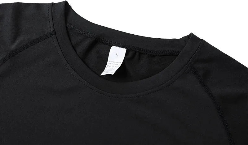 Summer Short Sleeve Men Compression Tee Shirt Bat Print Sport Quick Dry Gym Tshirt Fitness Workout Undershirt Elasticity Top Tee