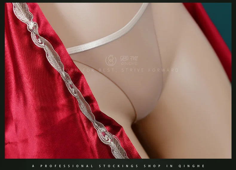 Sexy Women Bra Set Ultra-Thin Invisible Transparent Women's Lingerie Bra Panties Set Adjustable