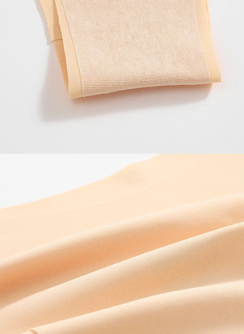 6Pcs/Set Low Waist Panties Plus Size Seamless Ice Silk Panty Sexy Girl Underwear Cotton Crotch Briefs Breathable Brazilian Pants