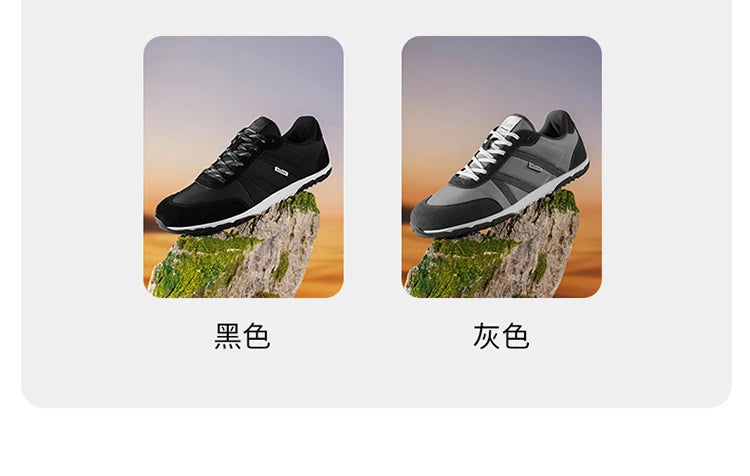 Men Spring and Autumn Oversized Wide Toe Shoes Barefoot Casual Shoes Popular Flat Sneaker Outdoor hiking driving Footwear