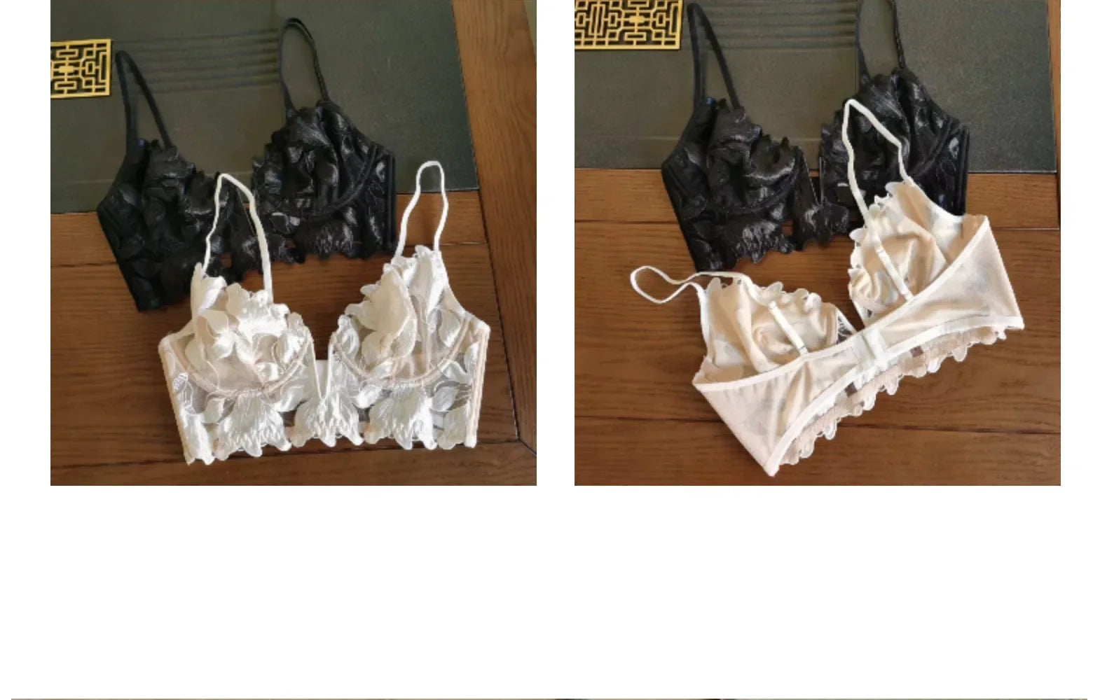 Women Lace Lingerie Set Elegant Sexy Bra Set See Through Underwear Ventilate Ladies Bra and Panty Set