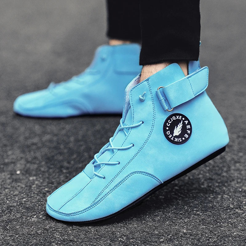 Men's Shoes Non Slip Walking Flats Comfortable Thin Bottom Lace Up Casual Shoes for Men Work Office Driving Shoes Men Footwear