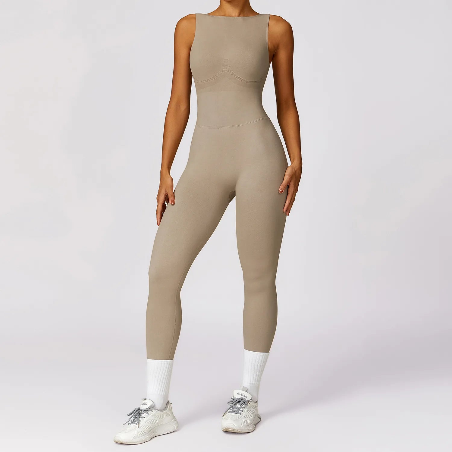 Backless Scrunch Sport Jumpsuits Raises Butt Women Sexy Monkeys One Piece Yoga Clothes Seamless Gym Fitness Dance Overalls Black