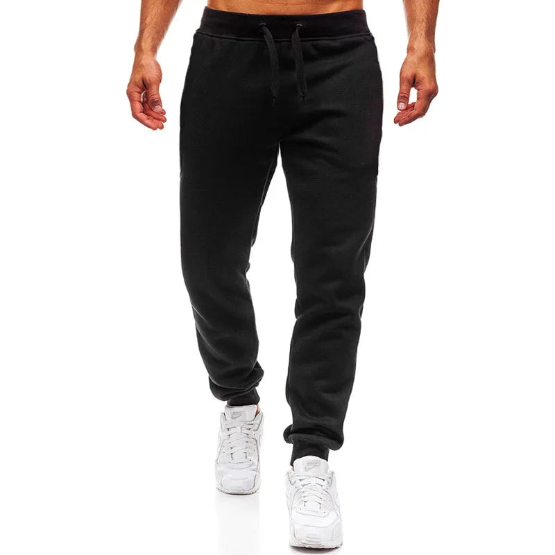 Sports Pants, Spring and Autumn Jogging Pants, Jogging Pants, Casual Sports, Men's Fitness, 3-color Black Belt Jogging Pants