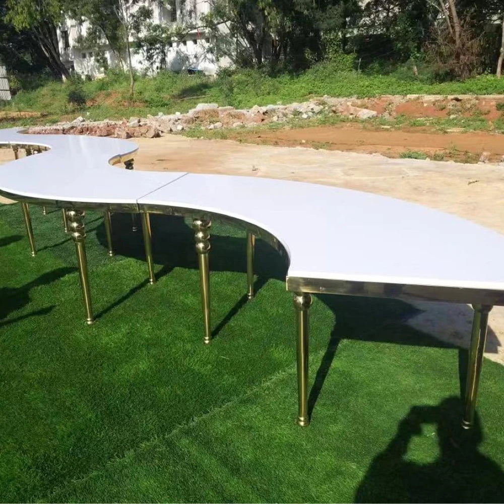 Folding Plastic Round Tables for Events Party Portable Blow Molding Circle Wedding Banquet White 5ft 10Pcs