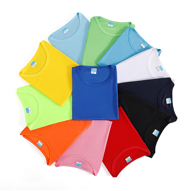 Summer T Shirt For Boys Quick Drying Running Print Design Logo Short -Sleeve Tops Children Letter Print 6 8 12 16 Years