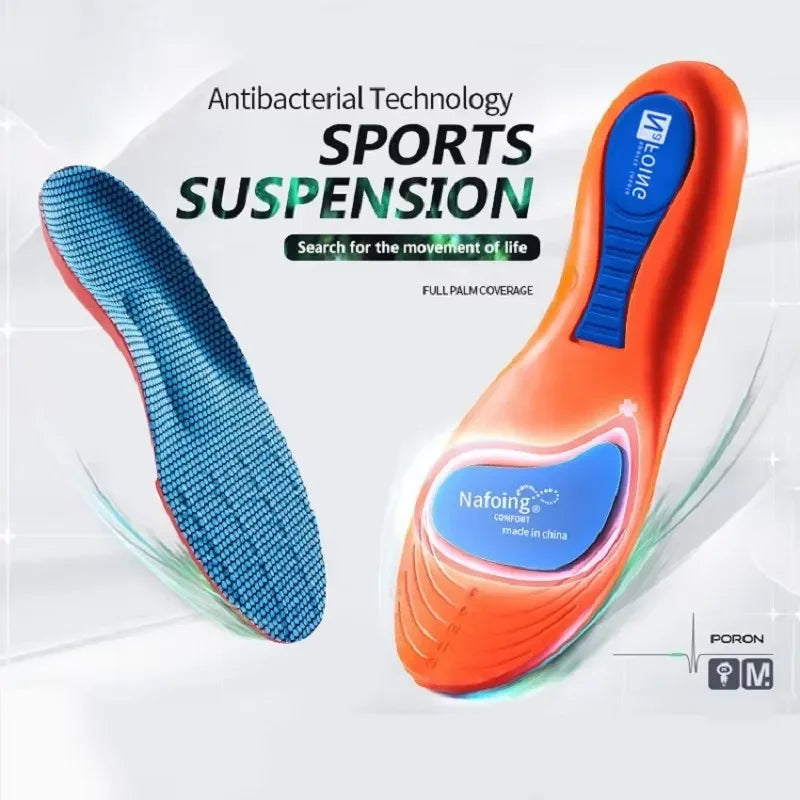 Orthopedic Insoles Feet Sport Shock-absorbing Insole Shoes Arch Support Plantar Fasciitis Templates Pads Men Women Sole Insoles
