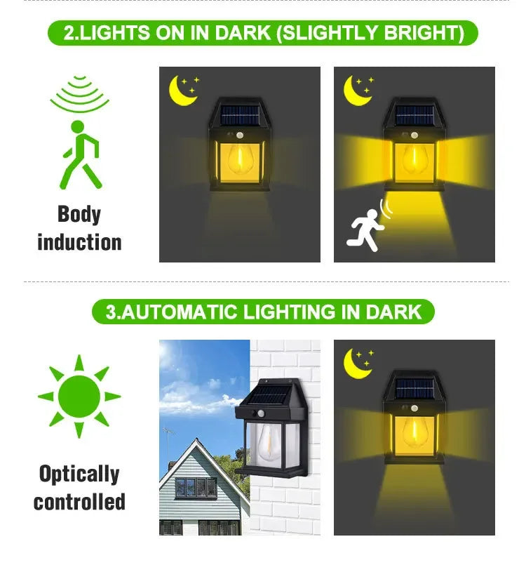 Powerful Outdoor Solar Lamp Garden Solar Powered Streetlight Outdoor Lights Waterproof Light Led Lighting External Decoration