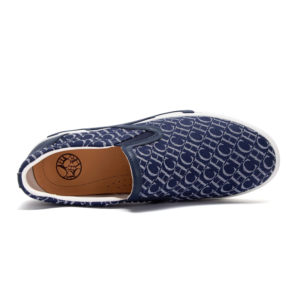 Shoes For Man Loafers Breathable cloth upperLeather elasticized adjustable mouthCH lettersLuxury brand men's shoes