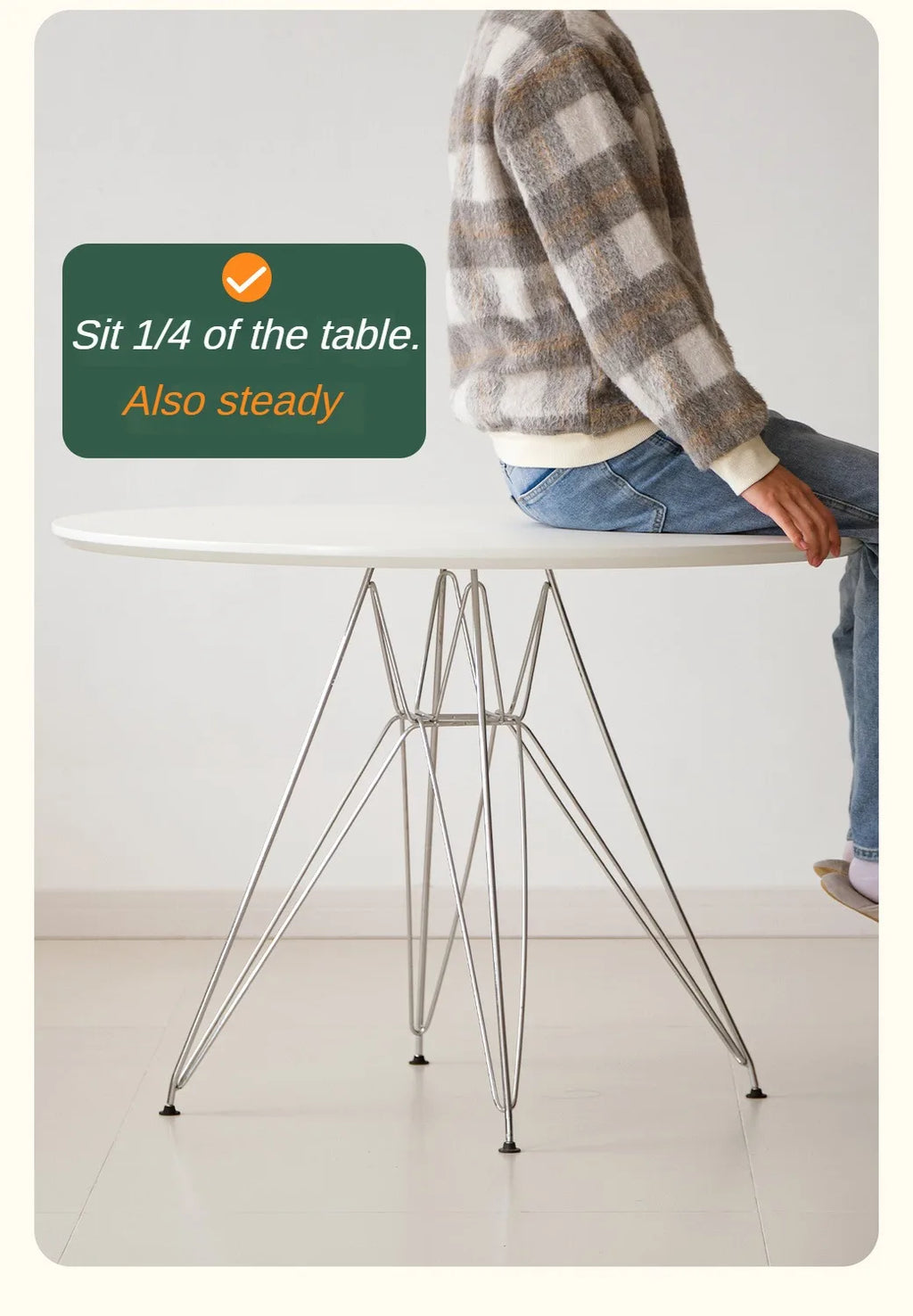 Portable Dining Table Folding Round Tables Kitchen Simple Removable Space Saves Modern Living Room and Dining Room Furniture