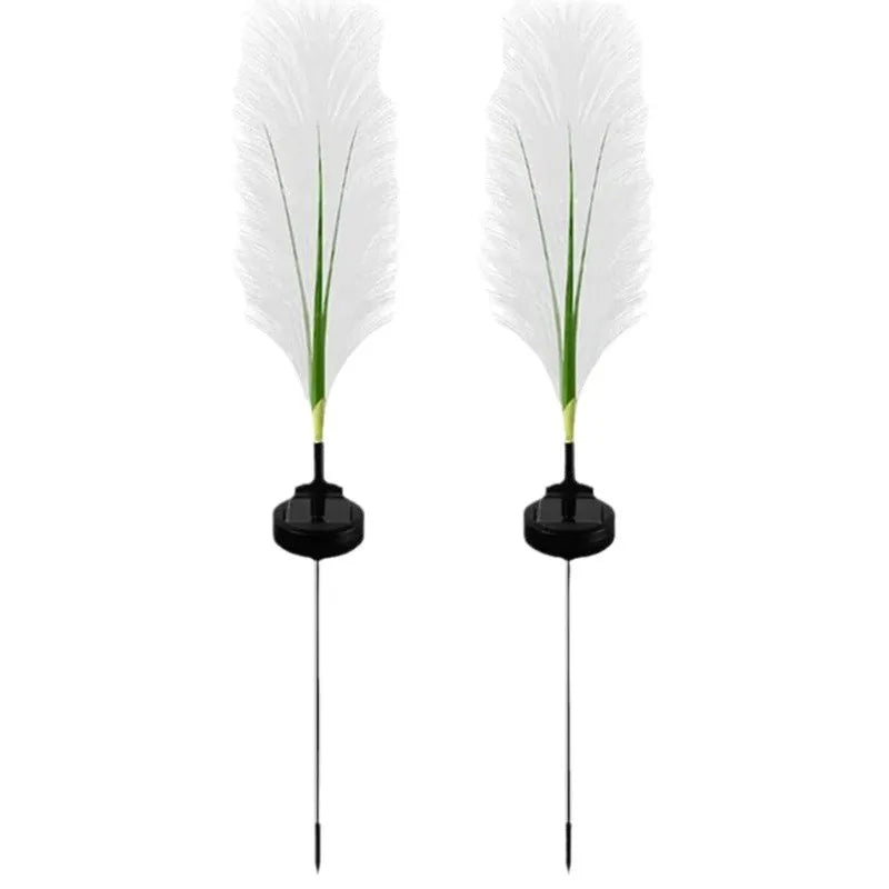 1-4 LED Solar Garden Lights Outdoor Waterproof Reed Light Solar Powered Lamp Christmas Yard Lawn Garden Decoration Path Lighting