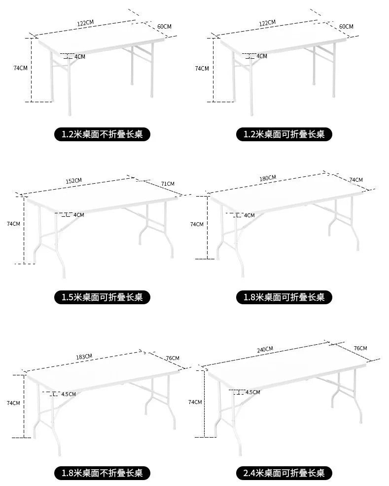 Outdoor Folding Table Night Camping Picnic Party Office Foldable Plastic Computer Table Household Dining Table Children's Desk