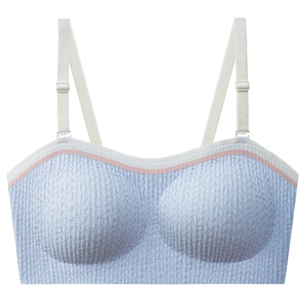Lingerie Adjustable Wireless Bra Elastic Traceless Close-fitting Brassiere for Women Anti-sagging Shockproof Seamless Bras