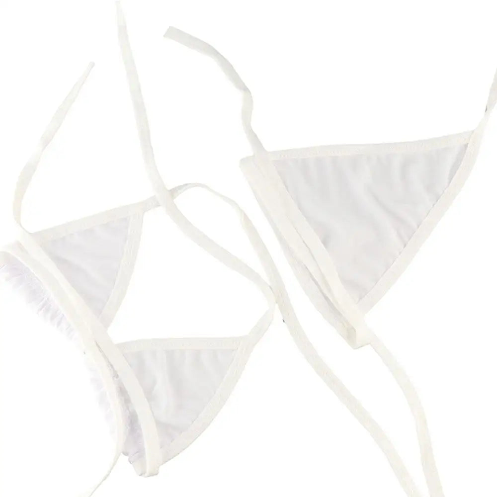 Lingerie Women Bra G-String Tops Bikini Set Swimsuit Micro Swimwear
