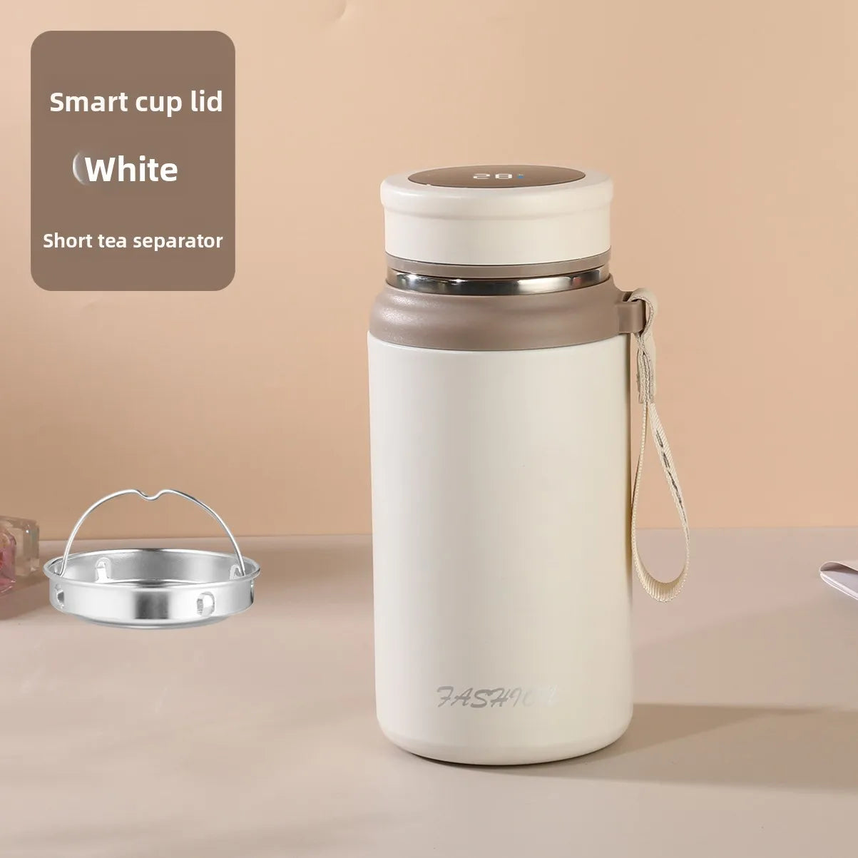 Smart thermos cup good-looking portable outdoor tea cup with temperature display High capacity 316 Stainless steel portable