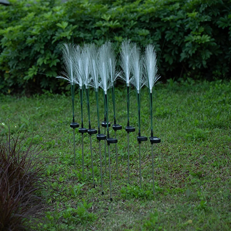 1-4 LED Solar Garden Lights Outdoor Waterproof Reed Light Solar Powered Lamp Christmas Yard Lawn Garden Decoration Path Lighting