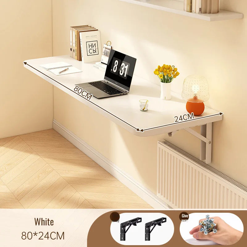 Household Wall Mounted Foldable Desk Waterproof and Anti Fouling Panel Multi Functional Suspended Wall Table
