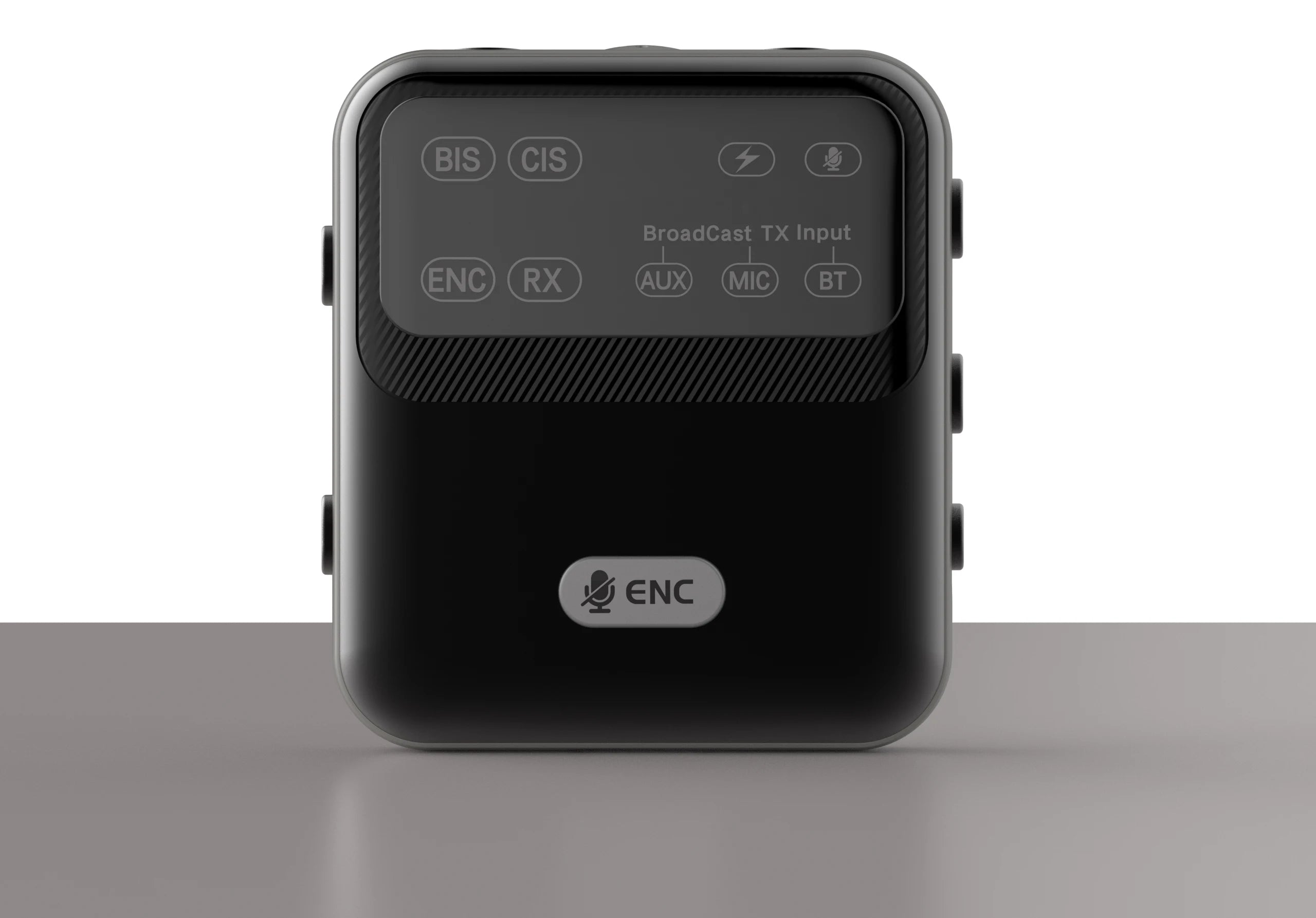 Bluetooth 5.4 Audio Transceiver LE Audio, Broadcast 1TX To 100+ RX Devices Sharing, Clip-On Design AAC/aptX-AD/LC3,USB/AUX/MIC