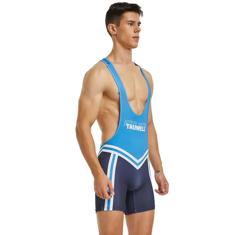SEOBEAN Mens Undershirts Bodysuit Wrestling Singlet Fitness Workout One-piece Vest Bodywear Underwear Bodybuilding Jumpsuit