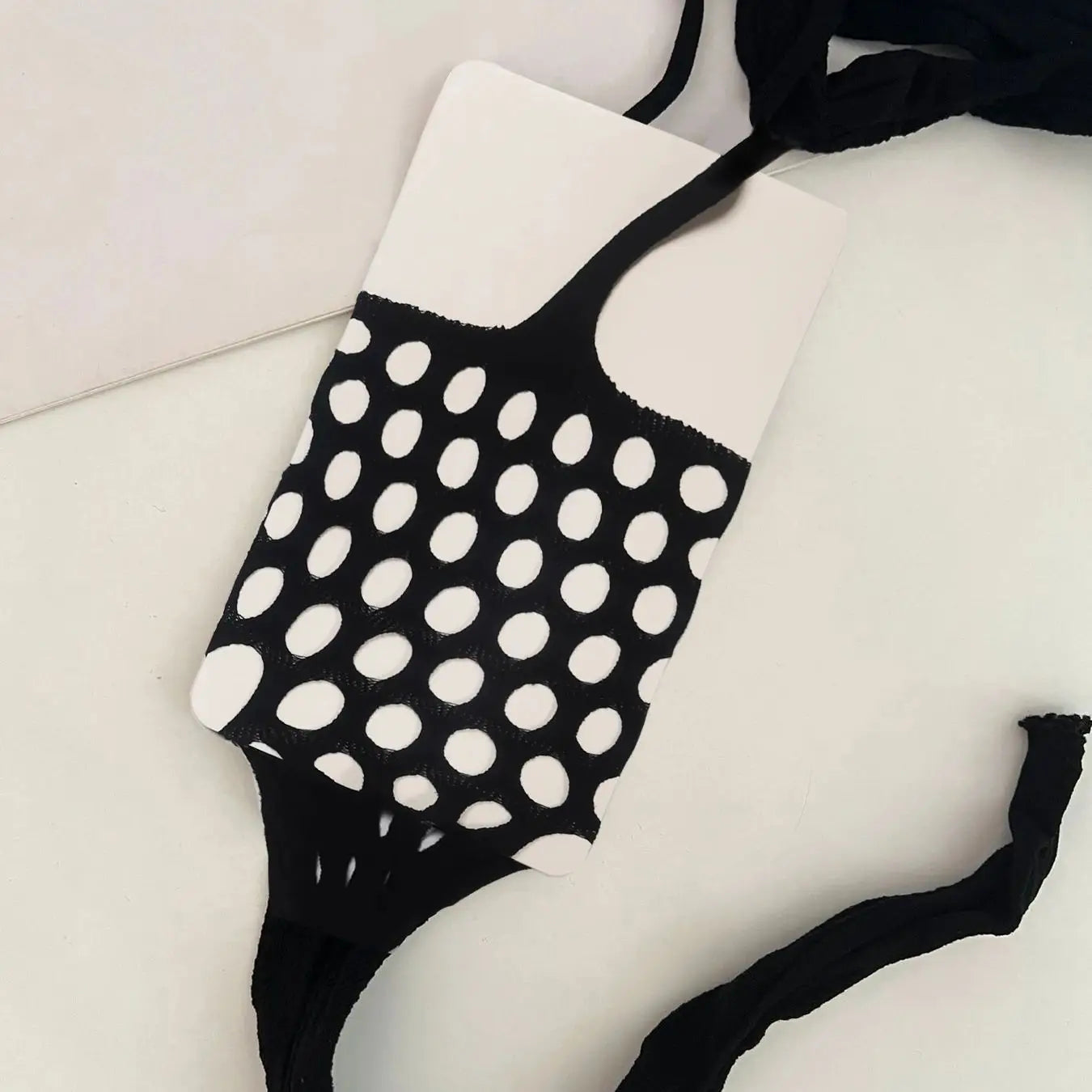 Lingerie Sexy Open Bare Crotch Netting Pantyhose with Rhinestone Access Women Black Crotchless Mesh Fishnet Nylon Stocking Tight