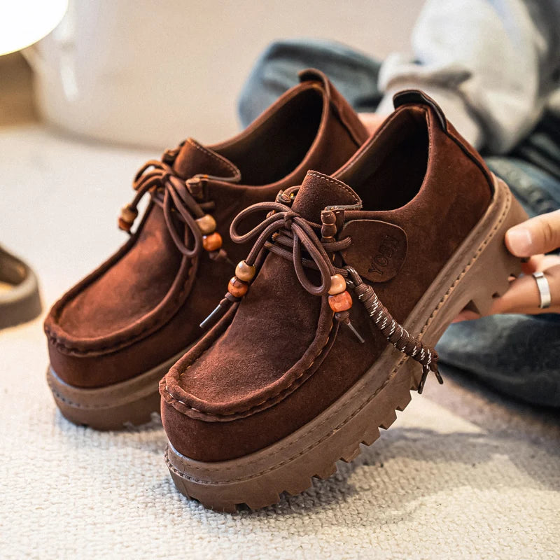 Men's Wide Toe Barefoot Shoes Classic Retro Casual Shoes Lightweight Outdoor Sports Walking Shoes Brown Thick Soled Work Shoes