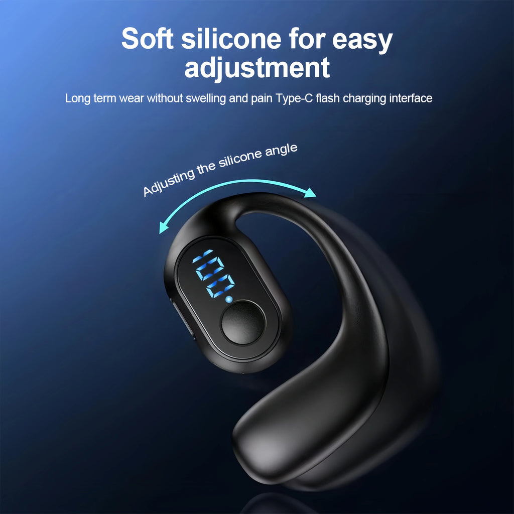 Q7 Wireless Bluetooth Earphones Air Conduction OWS Headphone HiFi Ear-Hook Music Sports Noise Cancel Headset For Smart Phones