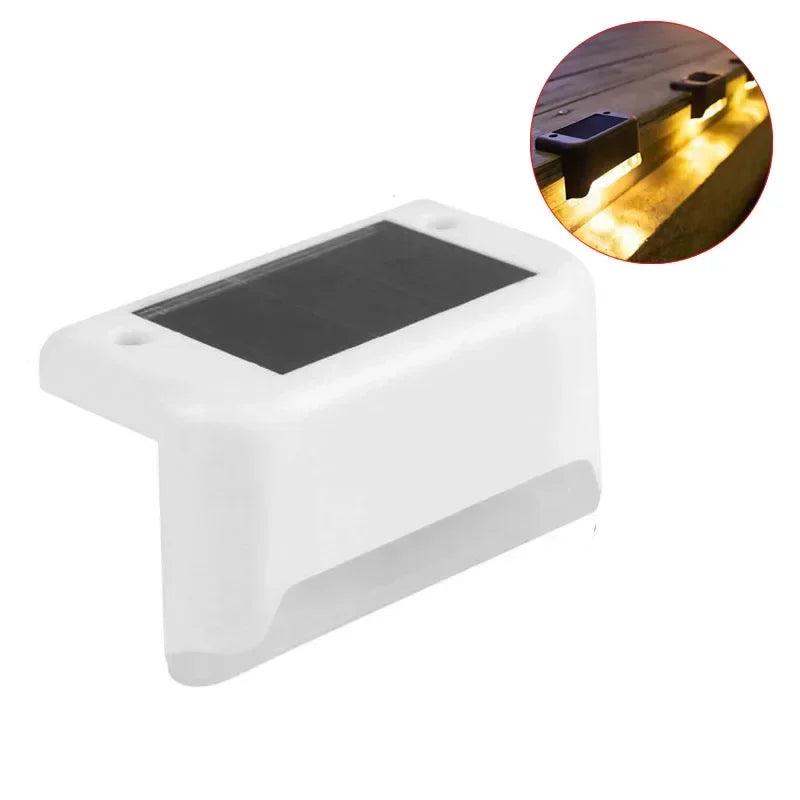 Solar LED Lights Outdoor Garden Light Deck Lamp Solar Stairs Light Waterproof Solar Step Lamp for Outdoor Patio Garden Decor