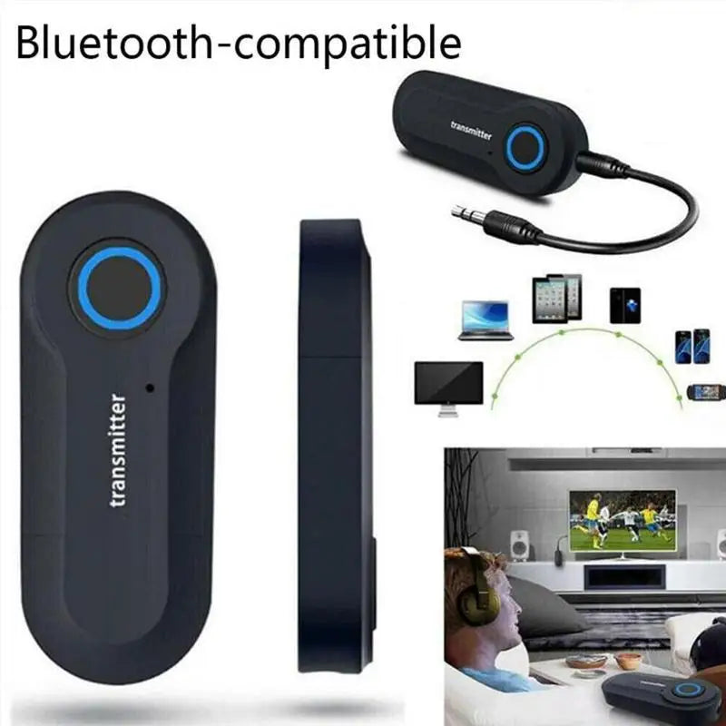 Bluetooth 4.0 Audio Transmitter | 3.5mm Jack USB Powered | Wireless Audio for TV/PC/MP3 to Headphones/Speakers