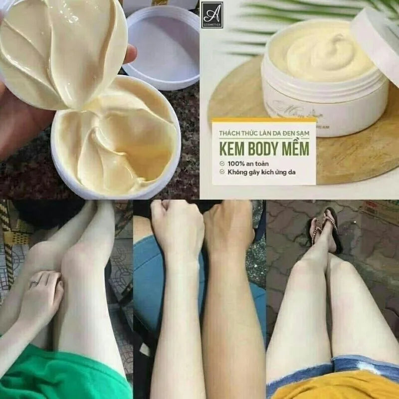Kem trắng da body Mềm A cosmetics - Dưỡng trắng nhanh chóng,mịn màng, hương nước hoa quyến rũ bright white smooth and soft skin