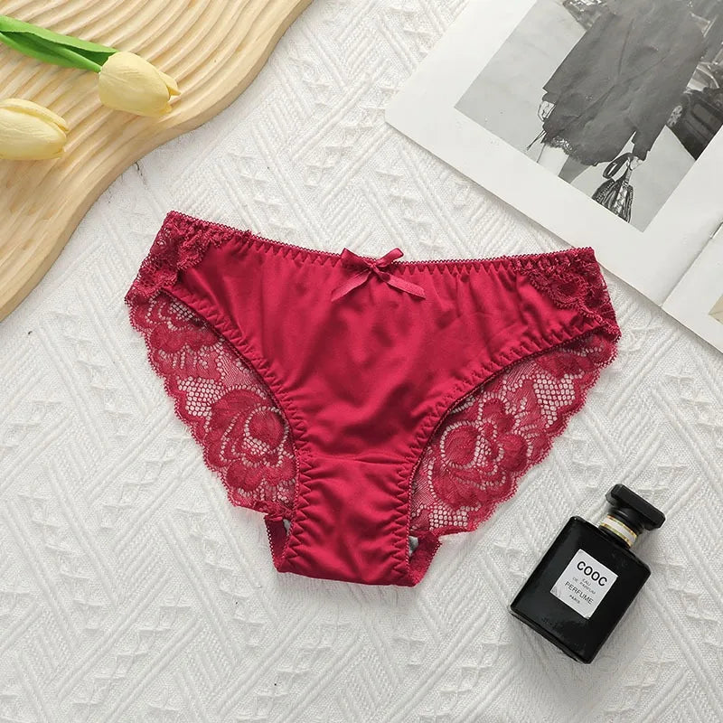 2Pieces Bras and Panty Sets Sexy Lace Transparent Floral Clothing Underwire Push Up Lingeries For Woman