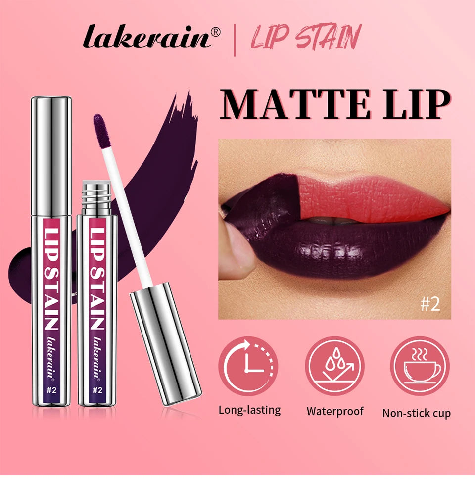 Peel Off Lip Stain Gloss 3 Colors Long Lasting Waterproof Non-stick Cup Lip Glosses Transfer Proof Natural Pink Lip Stain Makeup