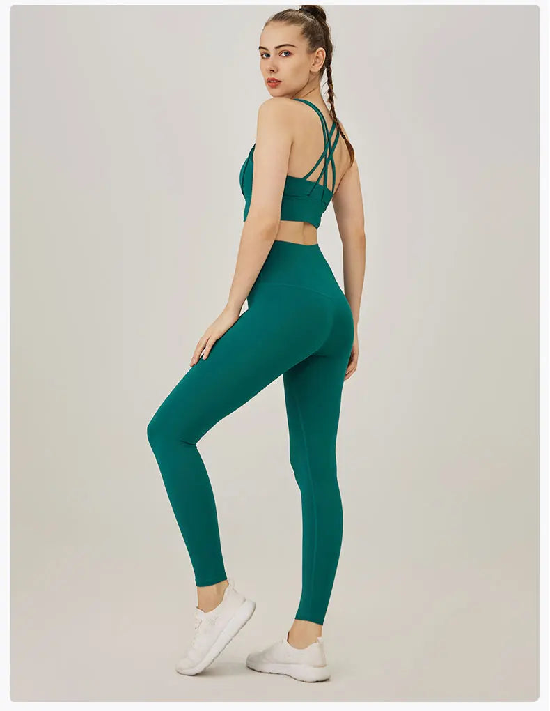 Yoga Set Women's Sports Bra and Leggings Jogging 2-piece set yoga Sports Women Gym Set Clothes Sportwear Woman Clothes