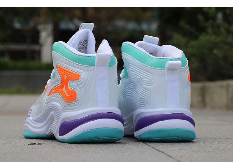 Men's High-Top Basketball Shoes New Wear-Resistant Sports Sneakers Athletic Outdoor Casual Training Boots