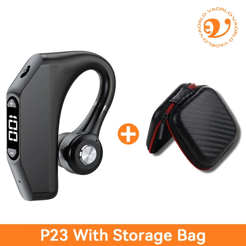 Bluetooth 5.3 Business Wireless Earphone Left Right Ear Universal LED Display With MIC Headset Ultra-long Standby For Car Driver
