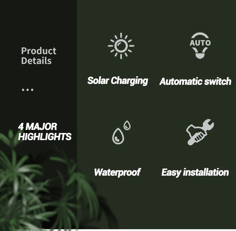 Outdoor Solar Lights Garden Lights Solar Powered Lamp Lantern Waterproof Landscape Lighting Pathway Yard Lawn Garden Decoration