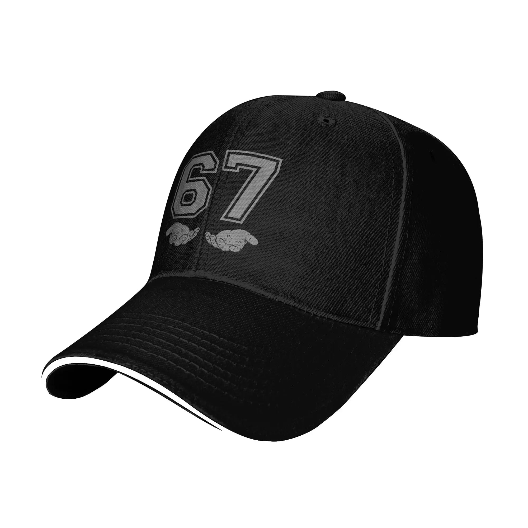 Summer Funny 67 Meme Baseball Cap  Outdoor Sport Classic Design Sun Trucker Hat Couple Women Sunscreen Snapback Cap