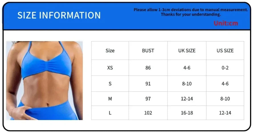 eamless Yoga Set Women Yoga Scrunch Leggings Set Strappy Halter Sports Bra Fitness Gym Clothing Workout Set