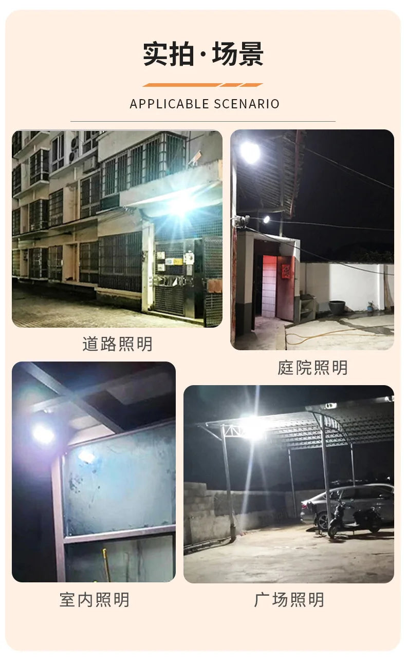 Solar Flood Lights LED Solar Powered Spotlight 50w 100w 200w 300w 500w Outdoor Waterproof Reflector Solar With Remote Control