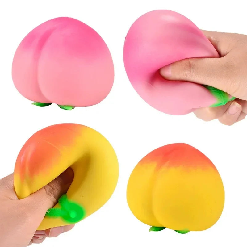 Peach Squishy Stress Ball Mustbuy Needoh Nice Cube Cheese Squishy Squishies Needoh Squishies Squishy Toys Fidget Sensory Toys fo