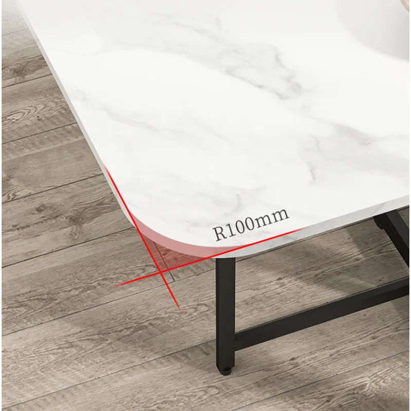 Foldable Rectangular Dining Table 100/120/140 Cm for Small Space Home And Restaurant Furniture Compact Meal Folding Table