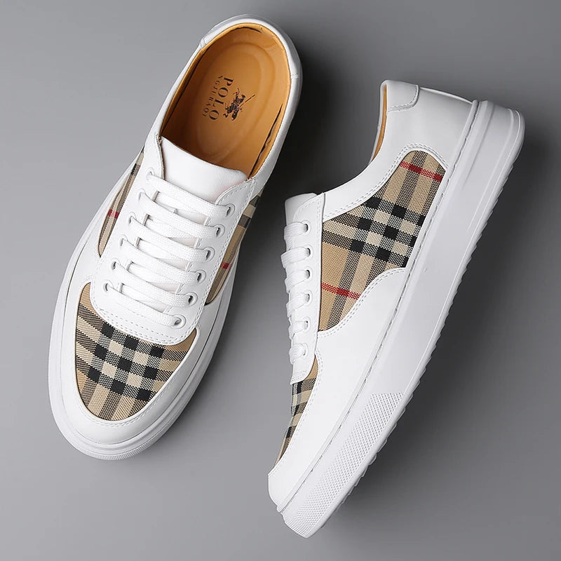 Men's White Shoes, Couple Casual Skate Shoes, Comfortable Sports Shoes, Light Walking Women's Tennis Shoes for 2025