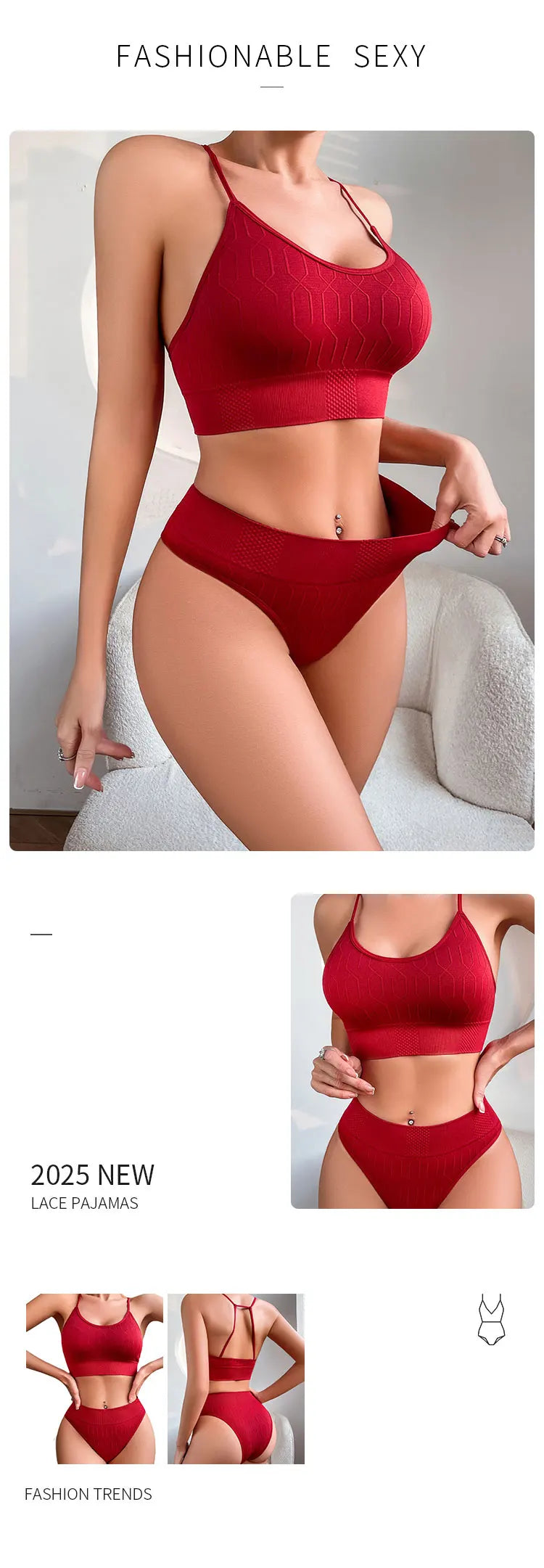Women Panties And Bras Set 2pcs Seamless Sexy Low Rise Underwear Set Push Up Bras Comfortable Hot Sale Sexy Lingerie Set
