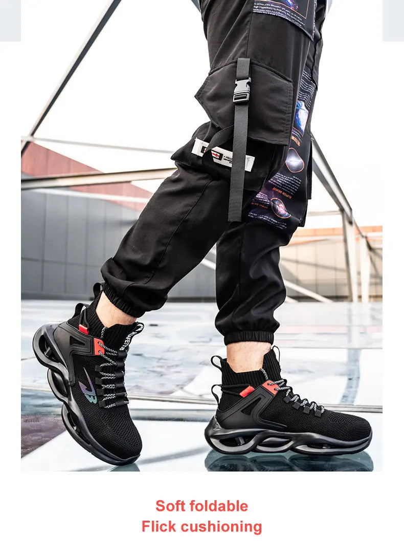 2025 New Safety Shoes Men Boots High Top Work Sneakers Steel Toe Cap Anti-smash Puncture-Proof work Boots Indestructible Shoes