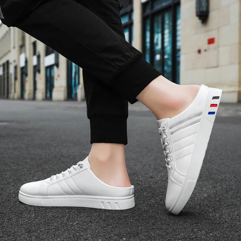 Summer Must-Haves High - End Men's Half Slippers, Fashion - Forward Flat Sneakers for Summer Designer Shoes Men