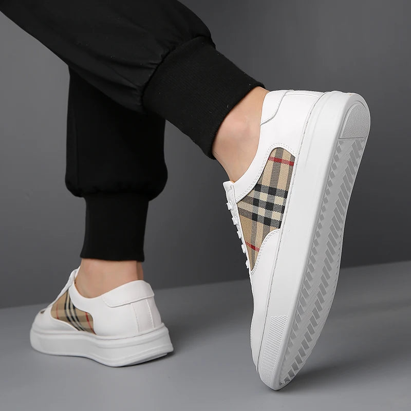 Men's White Shoes, Couple Casual Skate Shoes, Comfortable Sports Shoes, Light Walking Women's Tennis Shoes for 2025