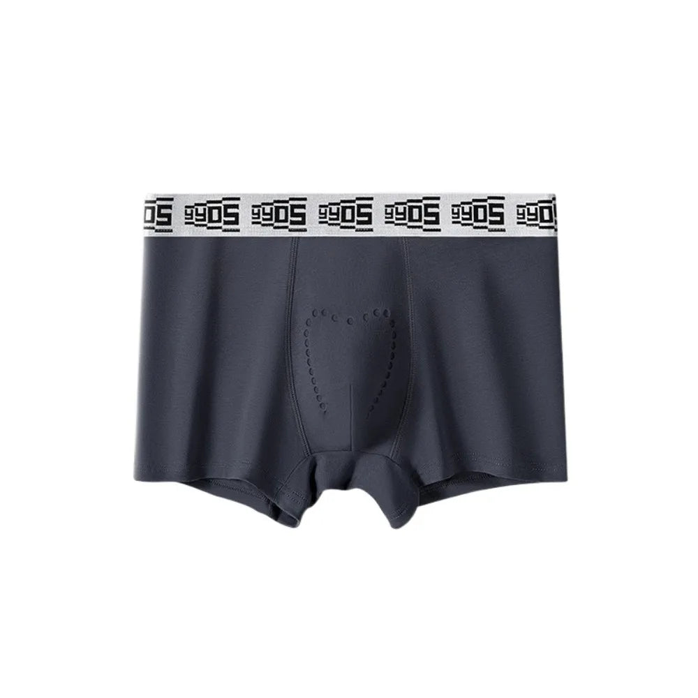 Lingerie Mesh Men's Flat Panties Mid Waist Ice Silk Shorts Boxers Traceless Underpants Seamless Briefs Gift