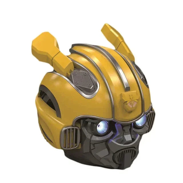 Original Transformers Bluetooth Speakers Bumblebee Head Bluetooth Speakerdual Speakersled Light Heavy Basssuitable,Tf, Fm Radio