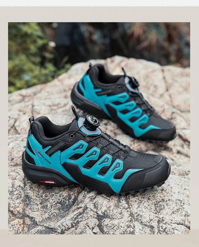 Men's Hiking Shoes Suede Leather Outdoor Shoes Wear-resistant Men Trekking Walking Hunting Tactical Sneakers