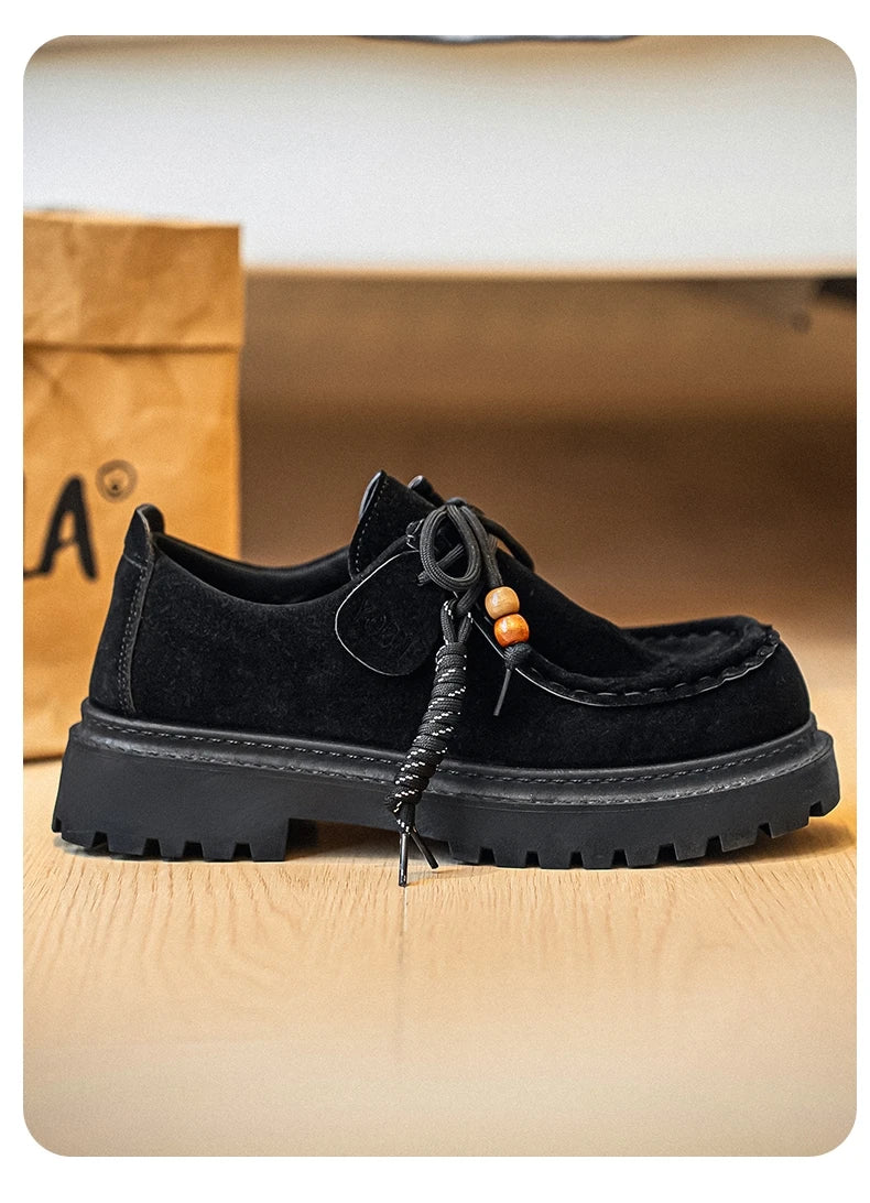 Men's Wide Toe Barefoot Shoes Classic Retro Casual Shoes Lightweight Outdoor Sports Walking Shoes Brown Thick Soled Work Shoes